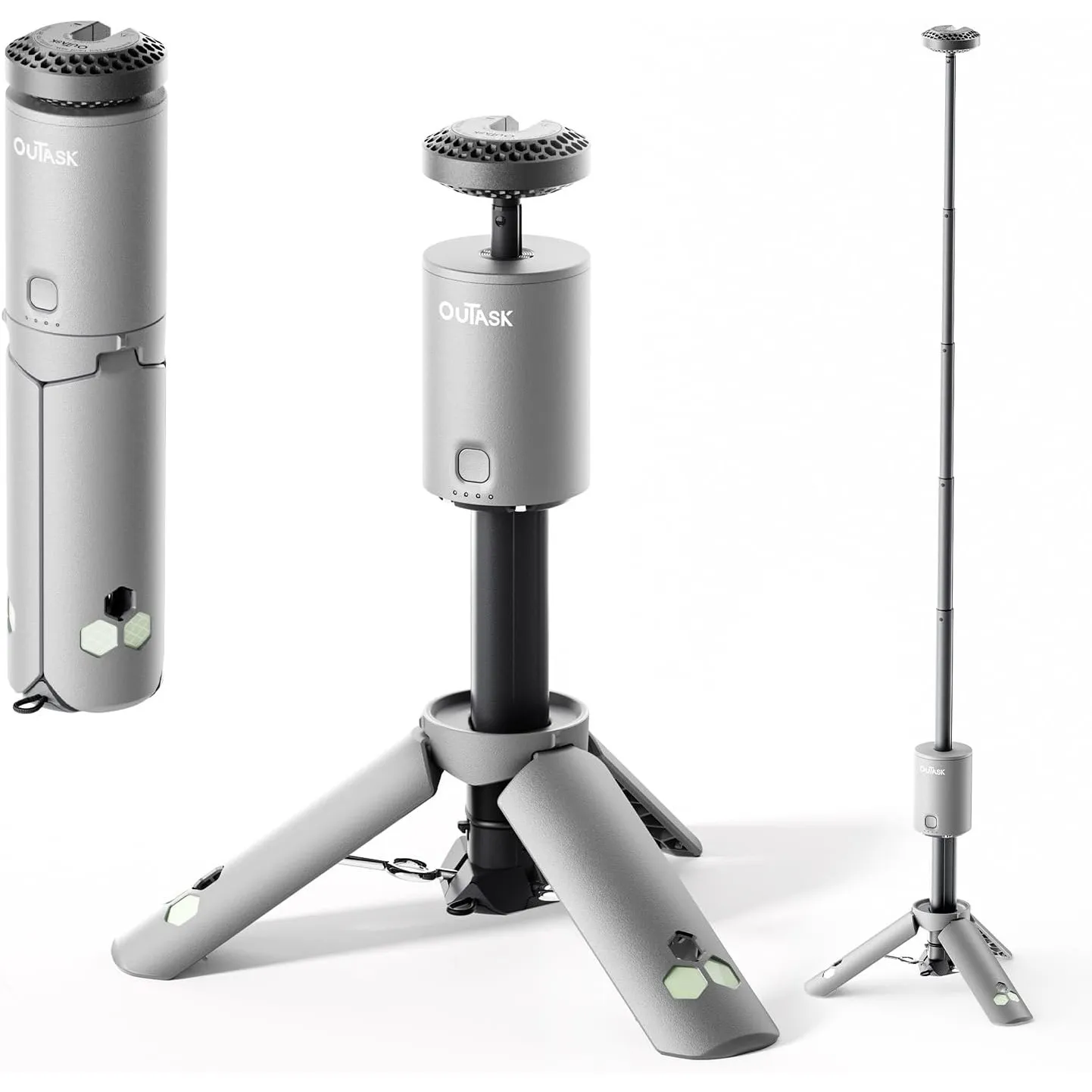Outask Teleskop-Campinglaterne, 12000mAh LED Licht, faltbar & magnetisch, IPX6/IPX7 wasserdicht, Outdoor Lampe für Camp…