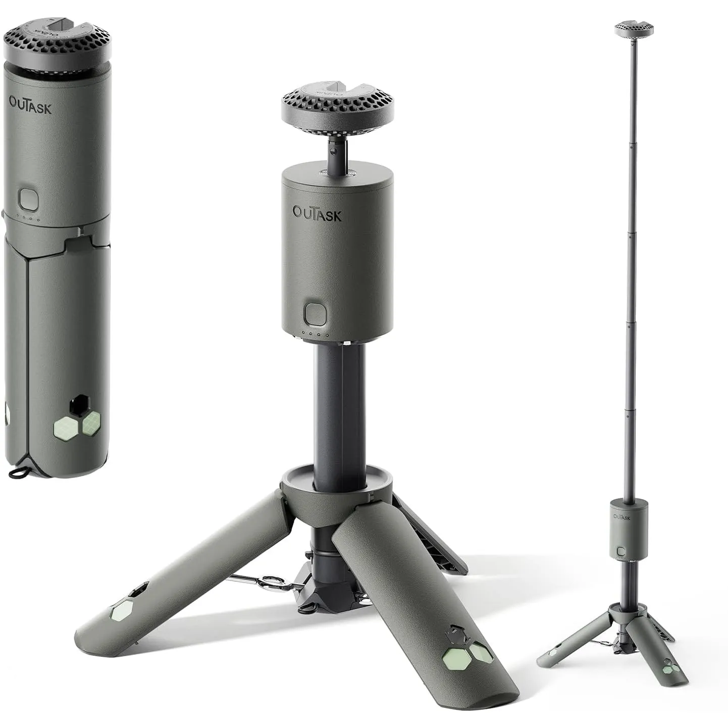 Outask Teleskop-Campinglaterne, 12000mAh LED Licht, faltbar & magnetisch, IPX6/IPX7 wasserdicht, Outdoor Lampe für Camp…