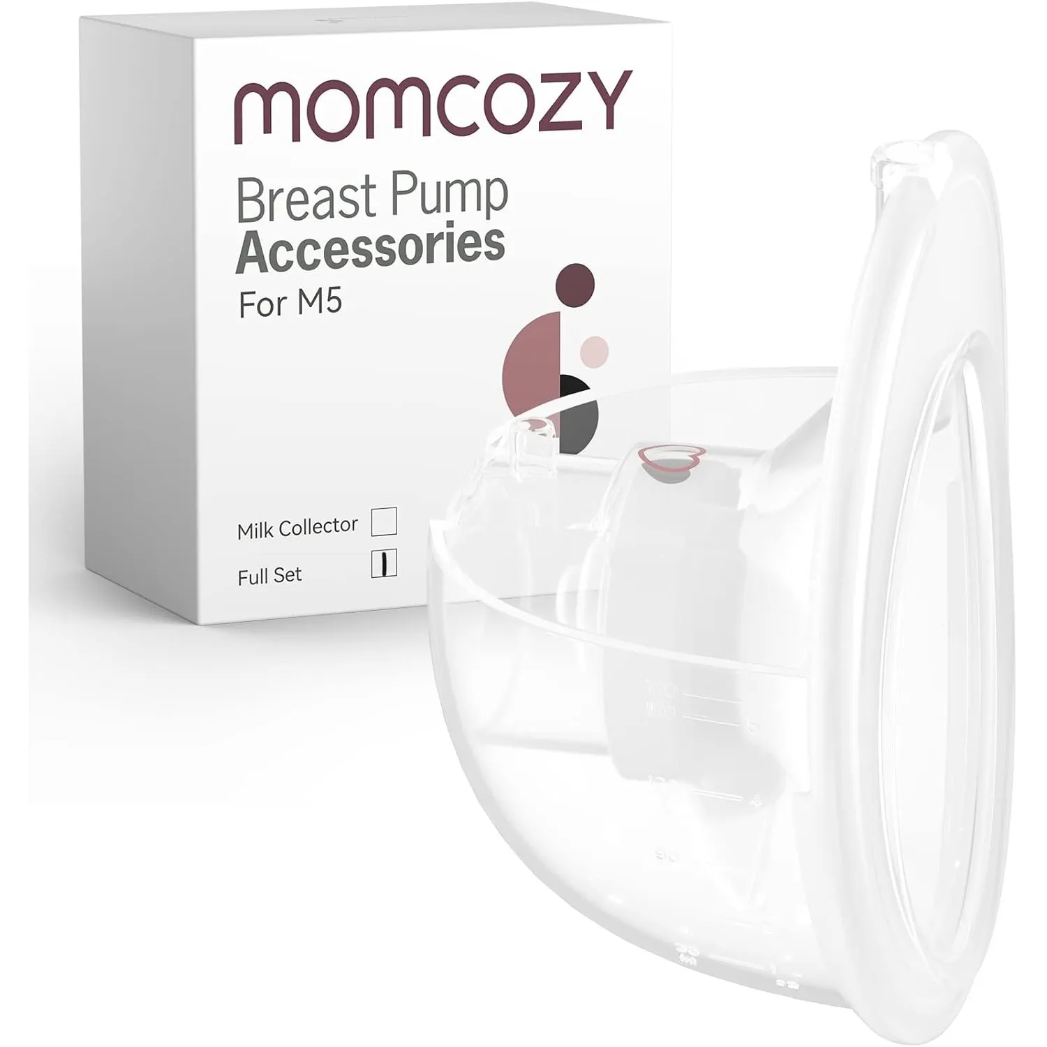 Momcozy Komplettes Set, nur kompatibel mit momcozy M5, nicht für andere. Original-M5-Milchpumpen-Ersatzzubehör (160 ml,…