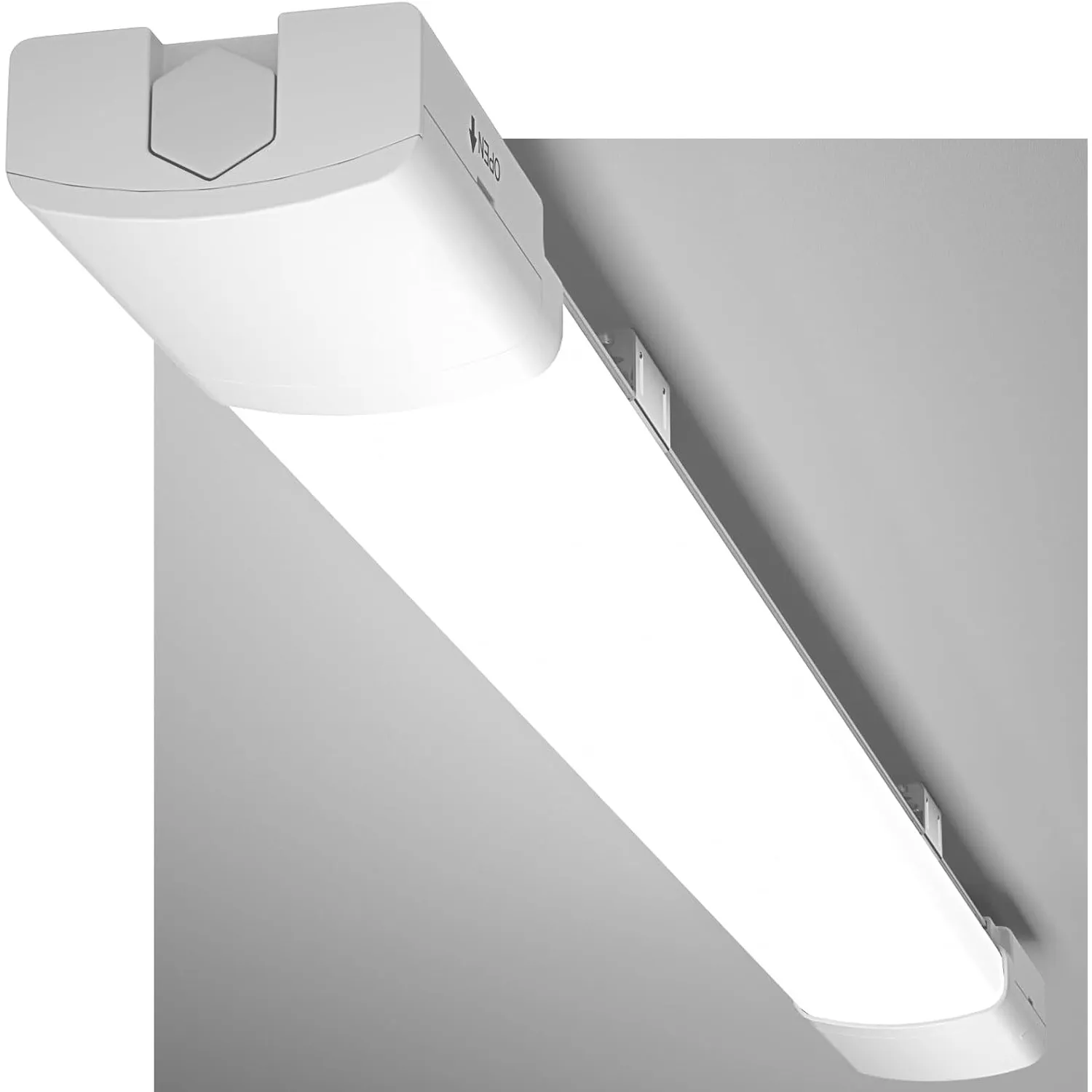 Modlicht LED Feuchtraumleuchte 60CM mit 18W 5000k Kaltlweiß 1980Lumen, Ultraslim Deckenleuchte Feuchtraum Flach Wasserf…