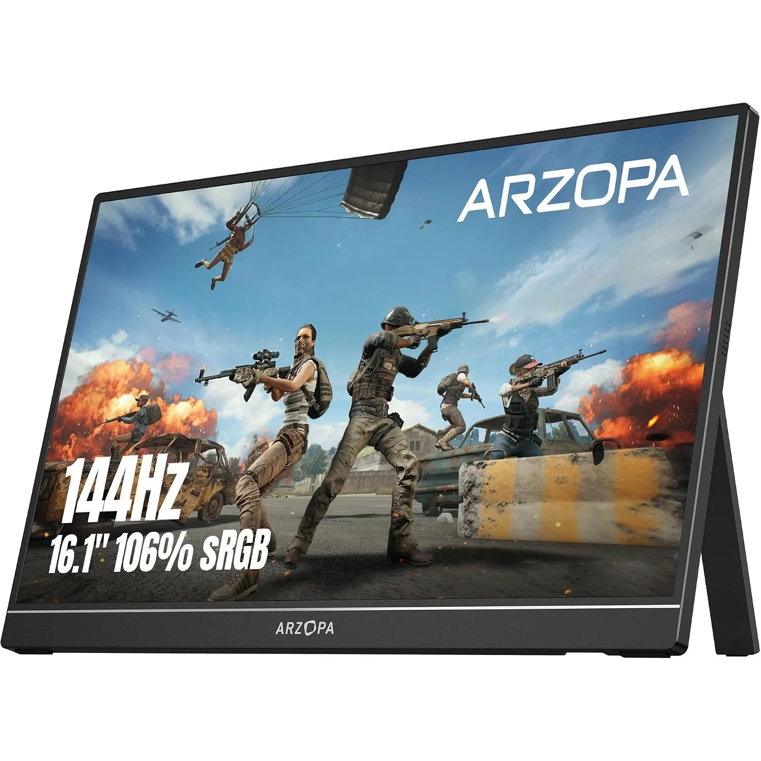 ARZOPA Portable Gaming Monitor -16.1'', Schwarz, 144Hz Z1FC, 106% sRGB