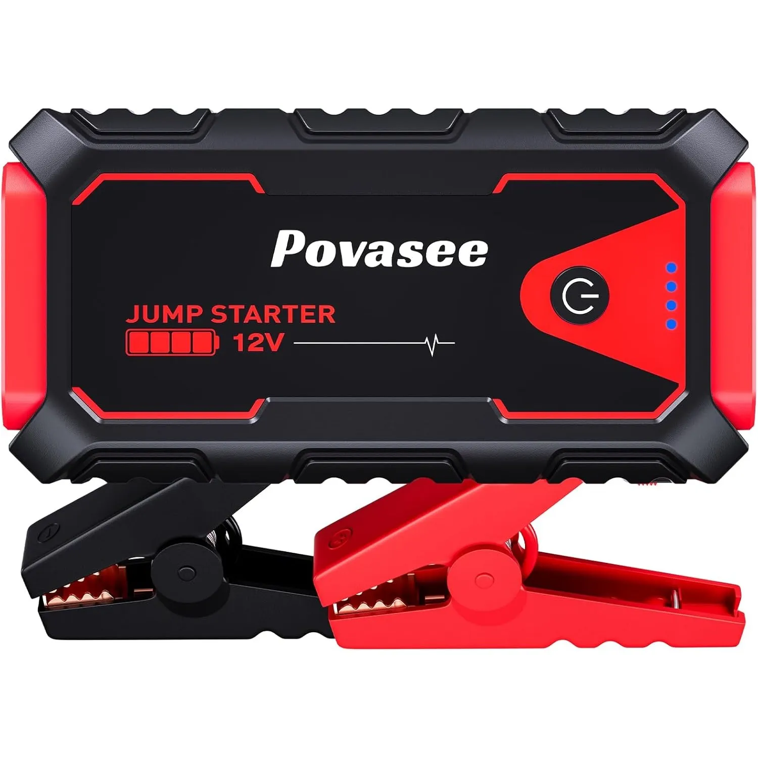 Povasee Starthilfe Powerbank, 5000A Auto Starthilfe für 12V Fahrzeuge (Bis zu 10L Benzin/8L Diesel), Starter Powerbank …