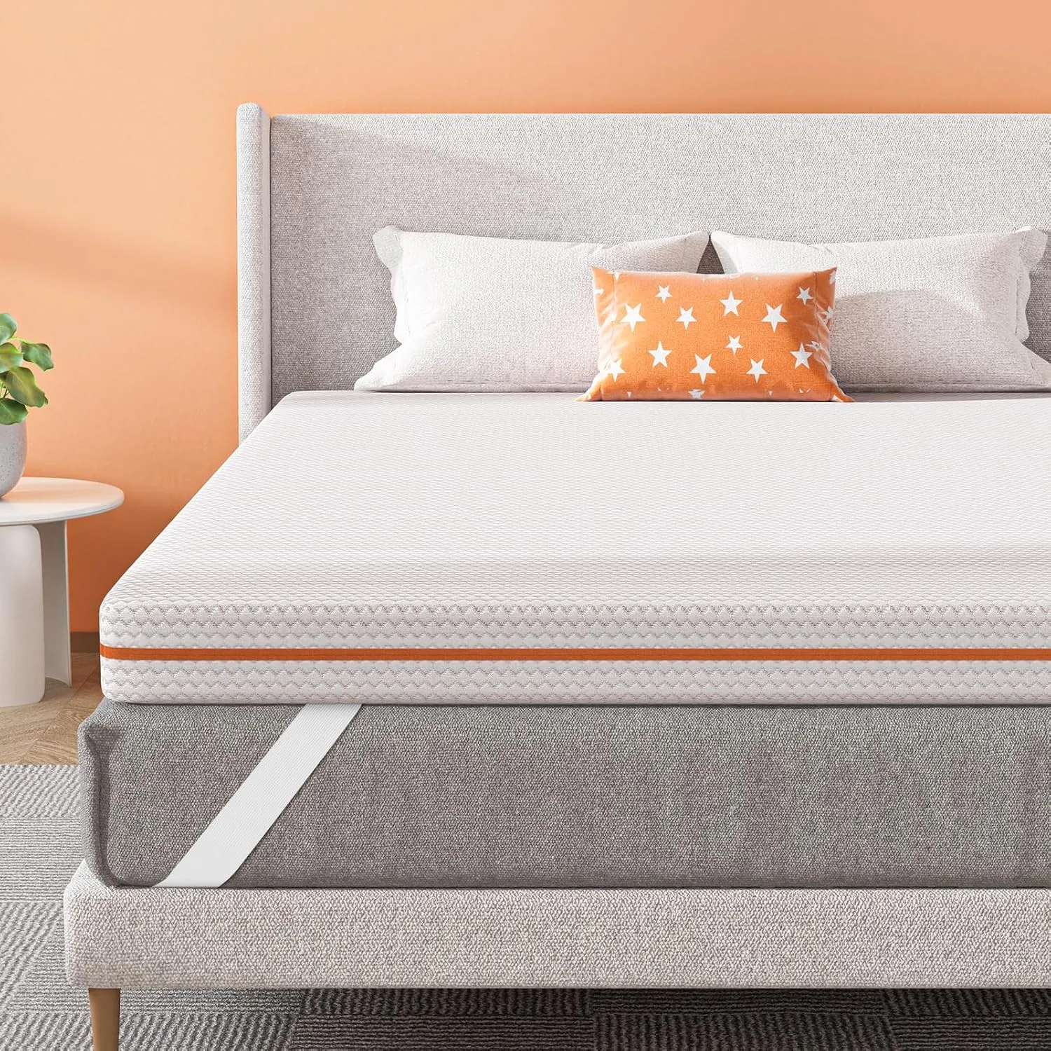 BedStory 10cm Höhe Topper 180x200cm H3/H4 aus Kupferionen Schaumkern