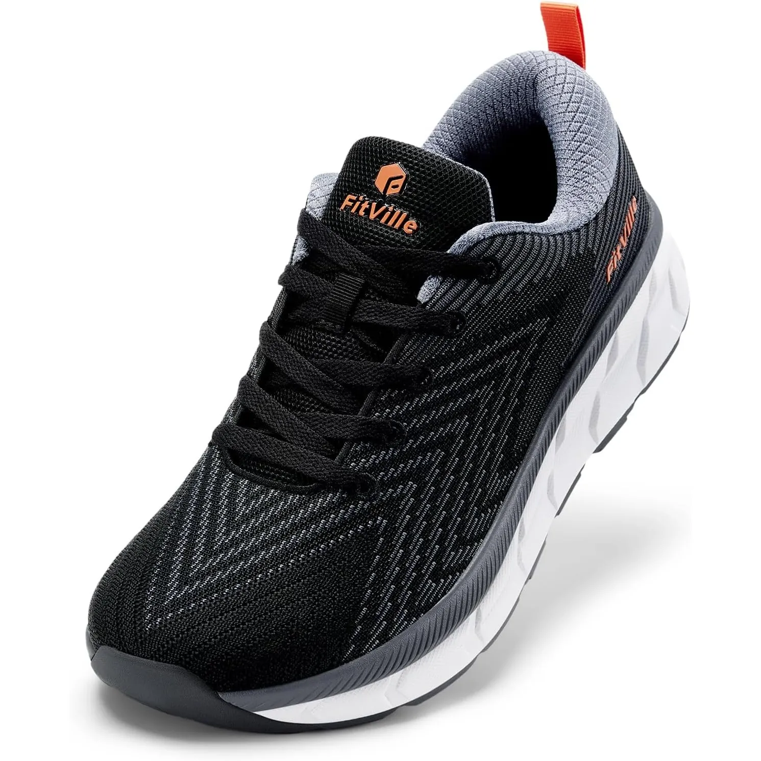 FitVille Extra Weite Laufschuhe Herren Joggingschuhe Gedämpft Sportschuhe Atmungsaktiv Turnschuhe Tennis Fitness Joggin…