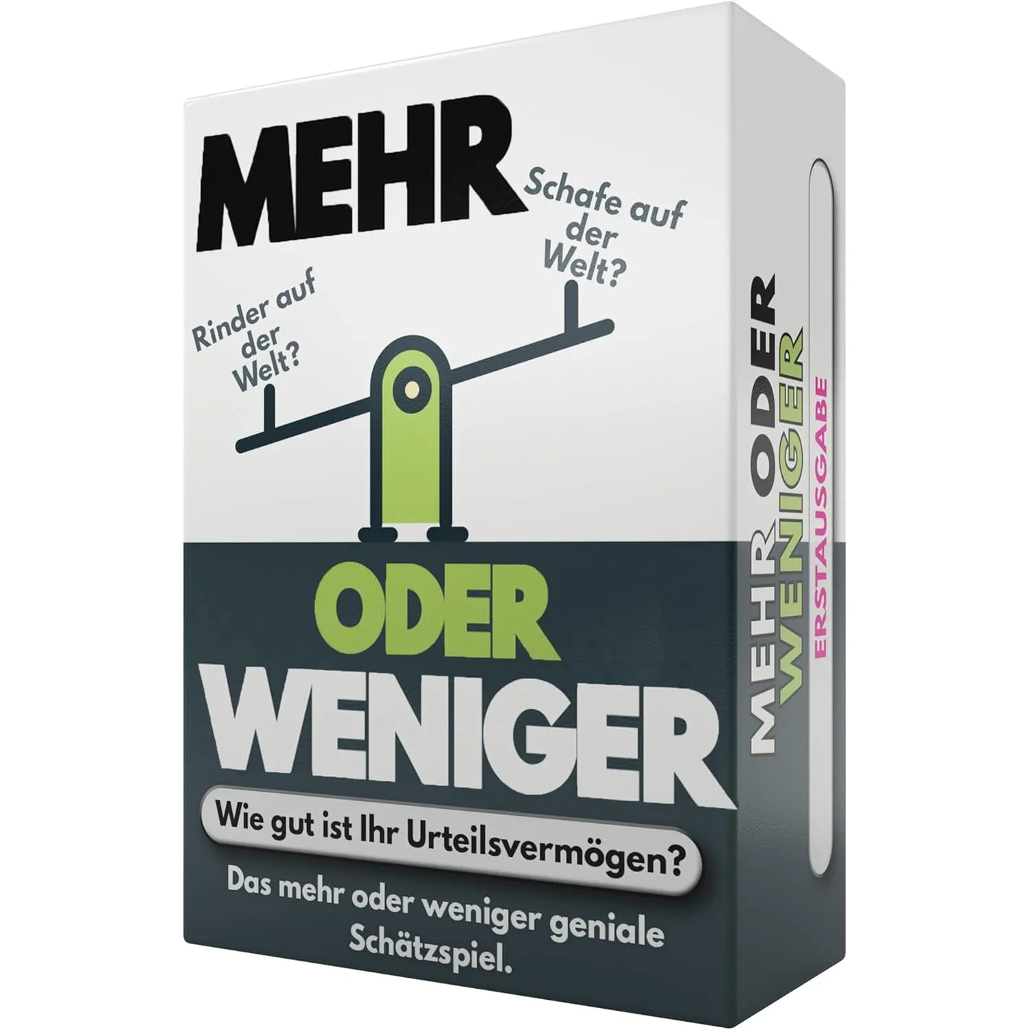 More or Less | Mehr Oder Weniger Kartenspiel | Wie gut ist Ihr Urteilsvermögen? Spiel für Erwachsene, Famile & Kinder |…
