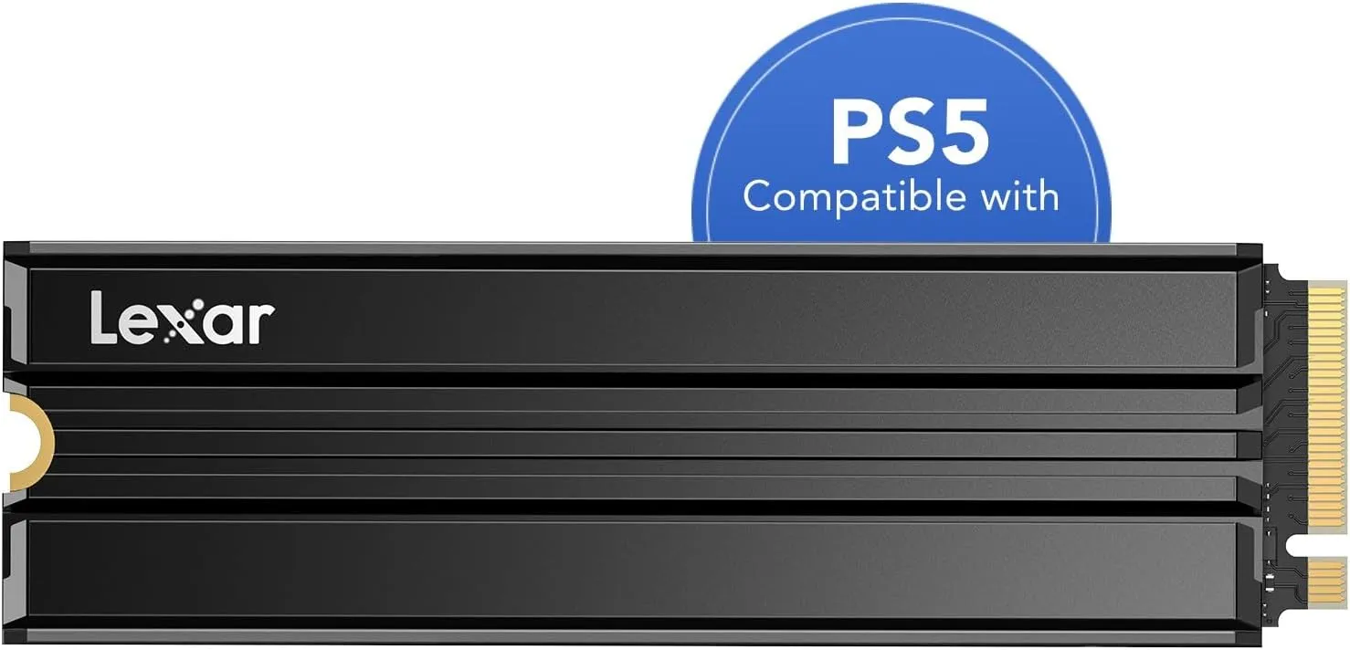 Lexar NM790 2TB Interne SSD mit Kühlkörper, M.2 2280 PCIe Gen4x4 NVMe 1.4 SSD, Bis zu 7400MB/s Lesen, 6500MB/s Schreibe…