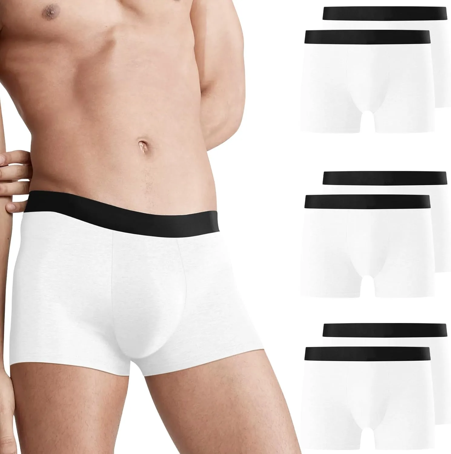 Falechay Boxershorts Herren 6er Pack Unterhosen Männer Ohne Kratzenden Zettel Sportunterhosen für Herren UnterwäSche Bo…