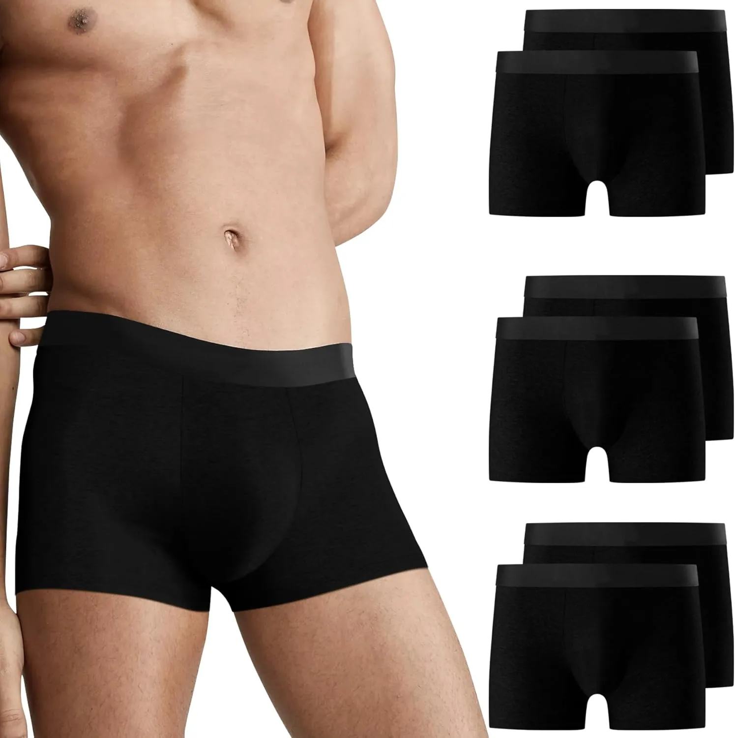 Falechay Boxershorts Herren 6er Pack Unterhosen Männer Ohne Kratzenden Zettel Sportunterhosen für Herren UnterwäSche Bo…