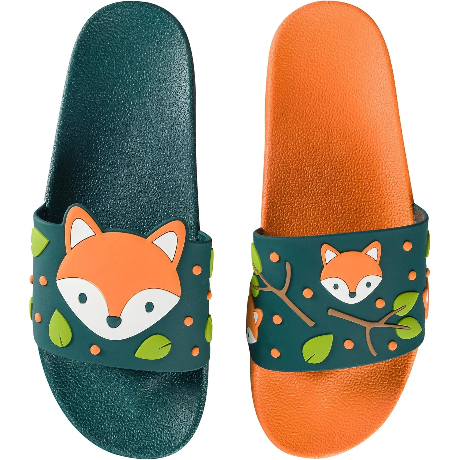 Dedoles Badeschuhe & Hausschuhe Damen Herren & Kinder Badesandalen lustige Designs Bücher Kaffee Party Pizza Fuchs Bär …