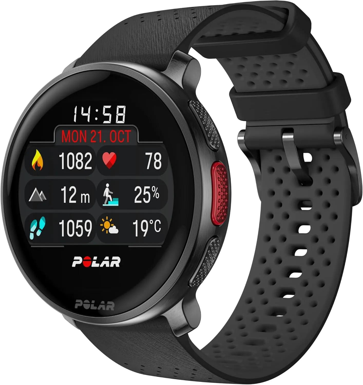 Polar Vantage V3, Sportuhr mit GPS, Fortschrittliches Herzfrequenz-Messgerät und Längere Akkulaufzeit, Sportuhr mit Sma…