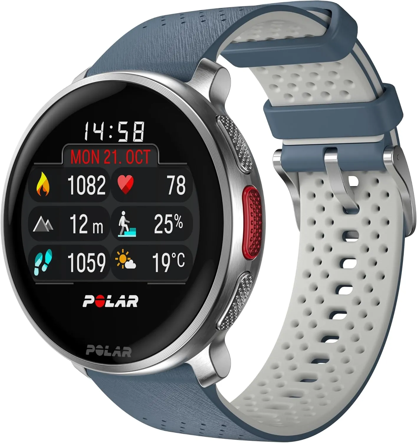 Polar Vantage V3, Sportuhr mit GPS, Fortschrittliches Herzfrequenz-Messgerät und Längere Akkulaufzeit, Sportuhr mit Sma…