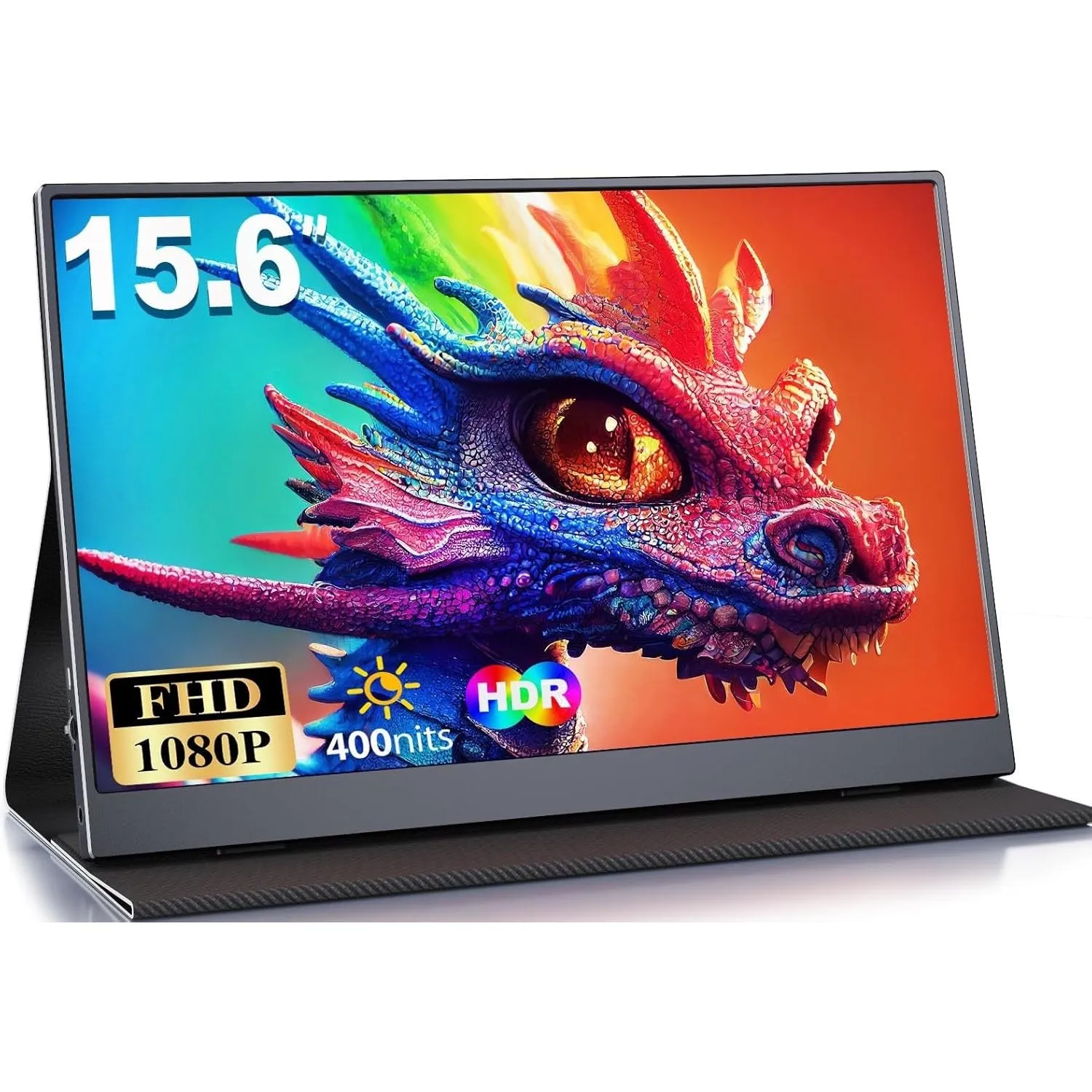 Portable Monitor, 15.6 Zoll Tragbarer Monitor, IPS FHD 1080P HDR