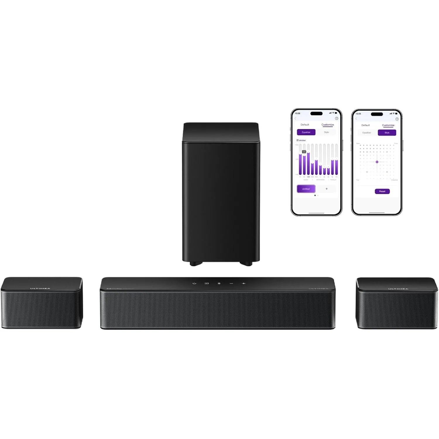 ULTIMEA 5.1 Soundbar mit Dolby Atmos, Surround Sound System, Poseidon D60