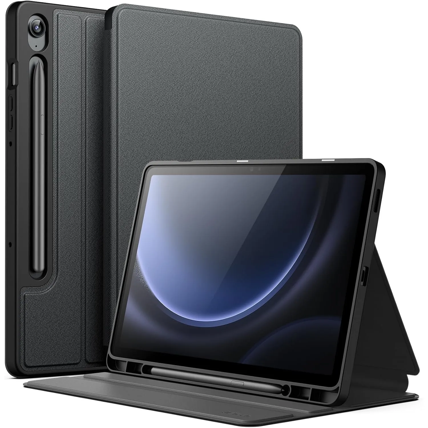 JETech Hülle für Samsung Galaxy Tab S10 Lite/S10 FE/S9 FE 10,9", Schwarz
