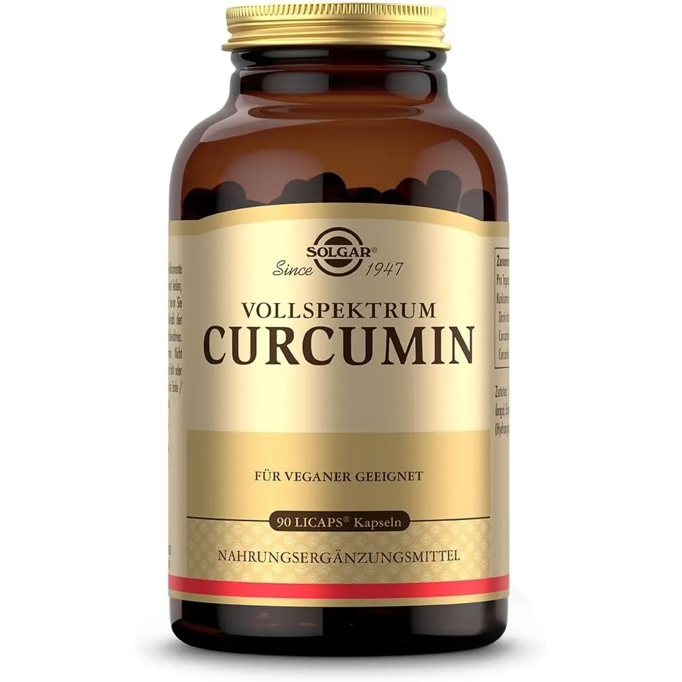 SOLGAR® Vollspektrum-Curcumin, 90 Weichkapseln für 3 Monate