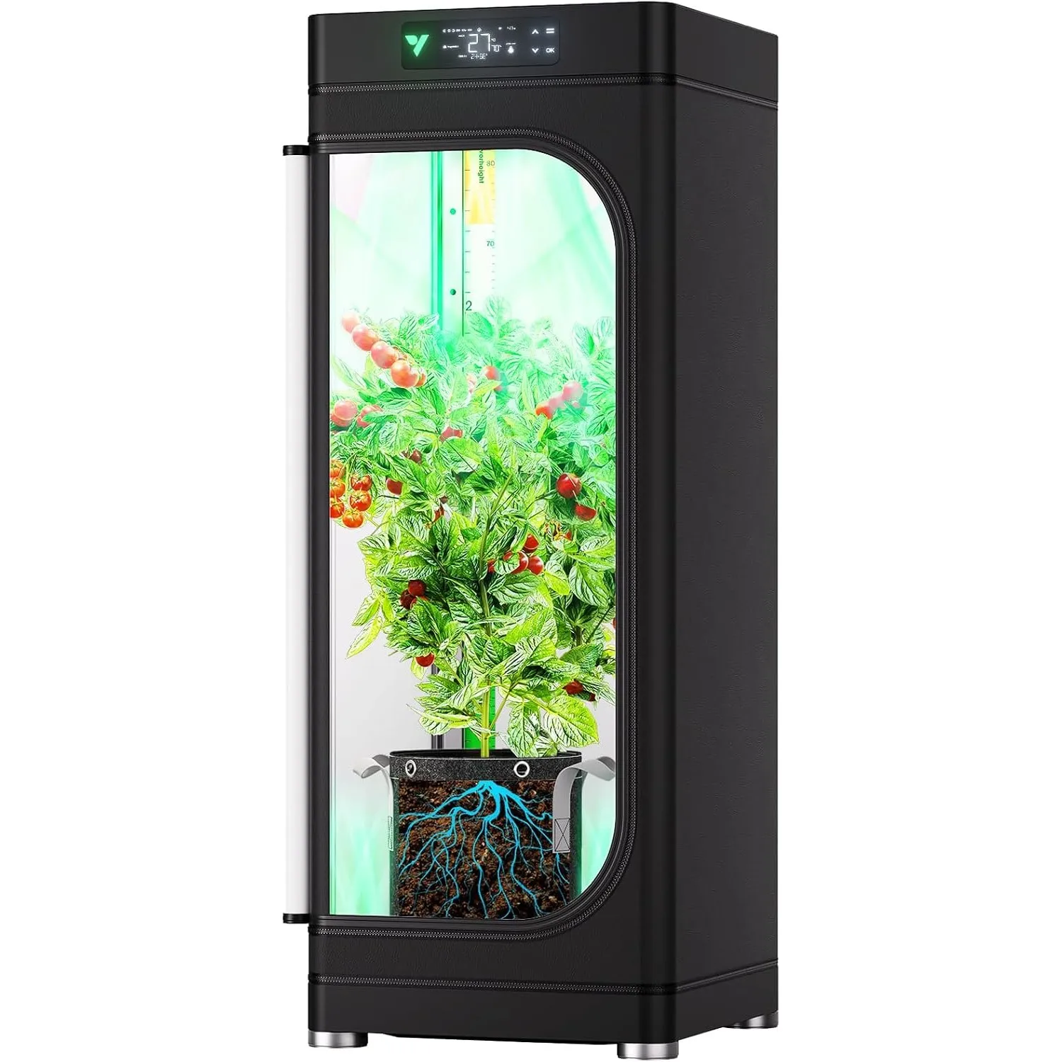 VGrow All-in-One Smart Growzelt, Professionelle System mit Samsung Licht
