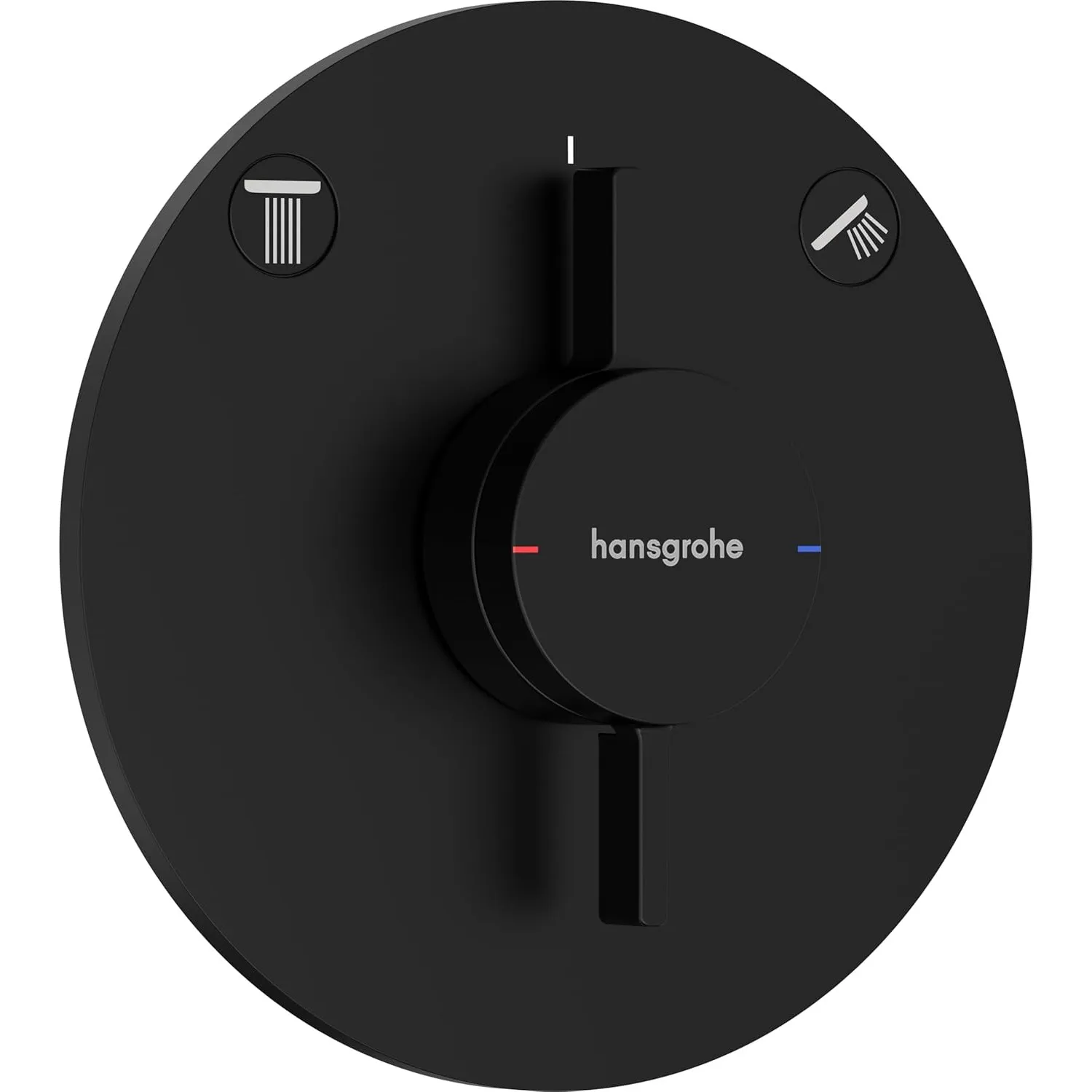 hansgrohe DuoTurn S - Duscharmatur Unterputz für 2 Verbraucher, Mischbatterie Dusche rund, Einhebelmischer für iBox uni…