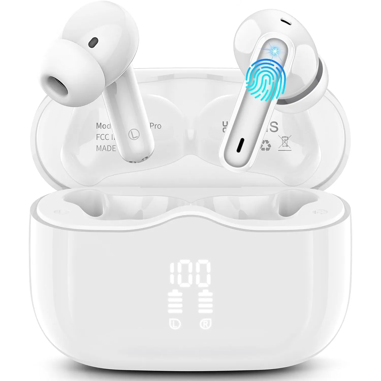 xinwld Bluetooth Kopfhörer, Kopfhörer Kabellos Bluetooth 5.4 In Ear Kopfhörer mit 4 ENC Noise Cancelling Mic, Kabellose…