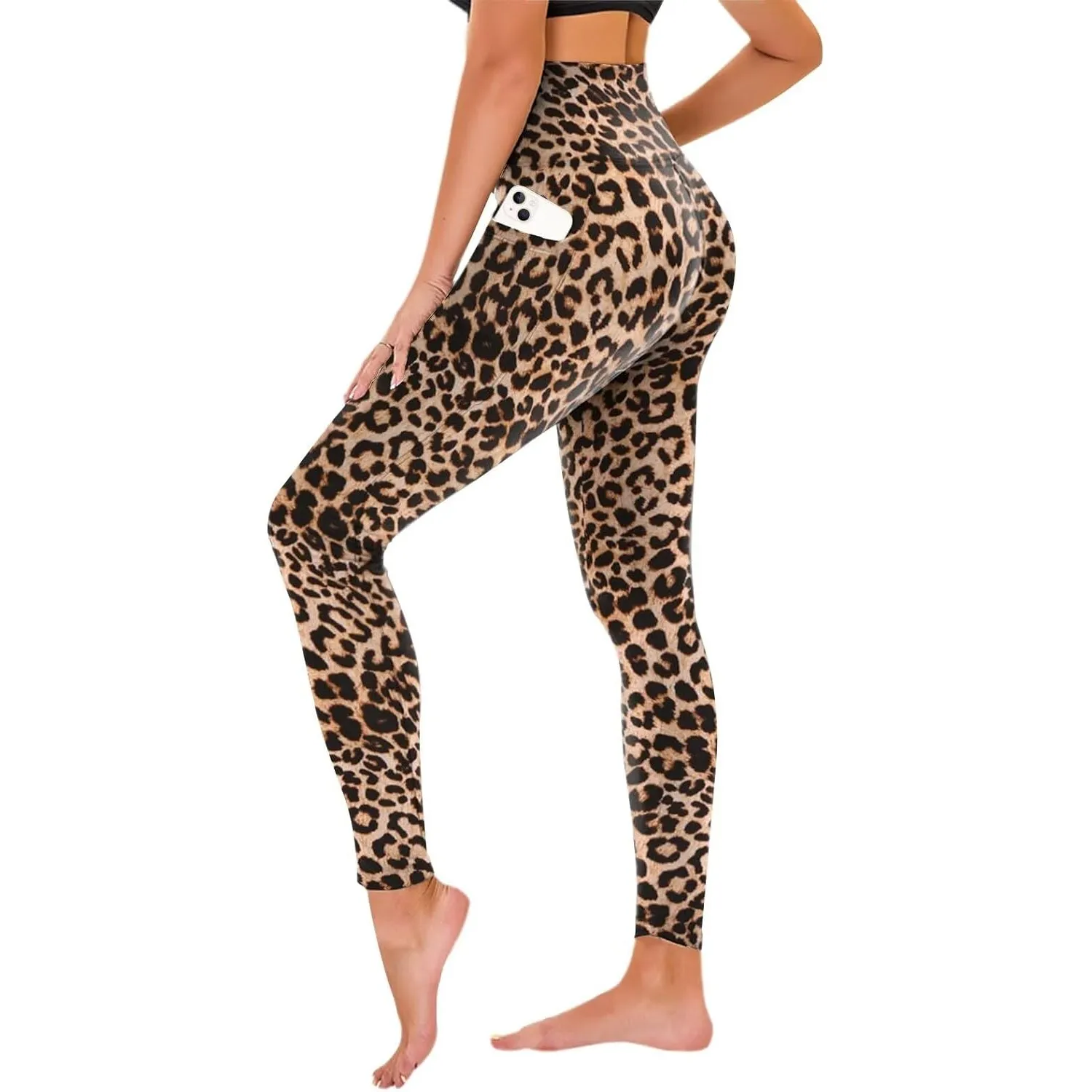 TNNZEET High Waist Leggings Damen Elastische Leggins Weiche Sporthose Gym