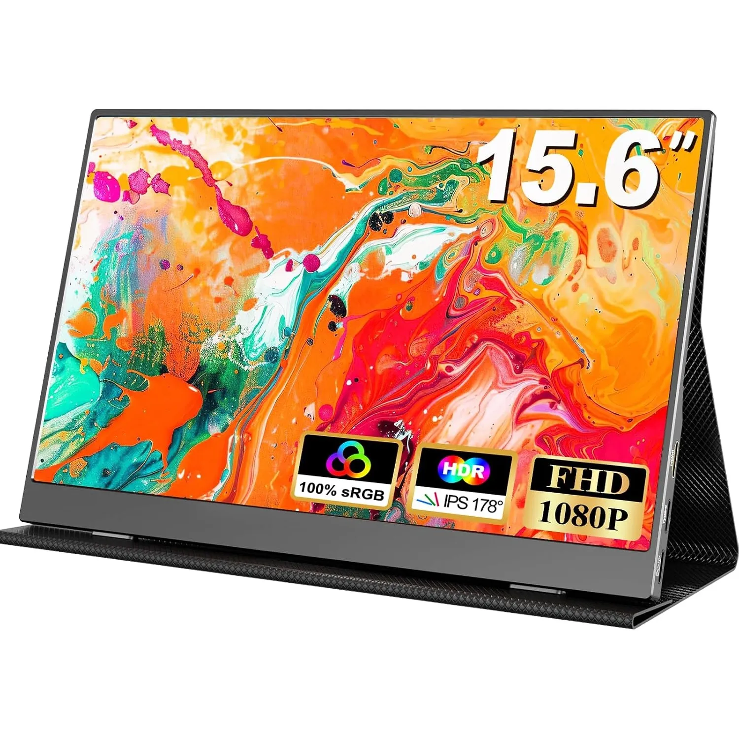 COOLHOOD Portable Monitor 15.6 Zoll, Tragbarer Monitor IPS 1080P FHD HDR, Mobiler Bildschirm with Mini HDMI/USB C, für …