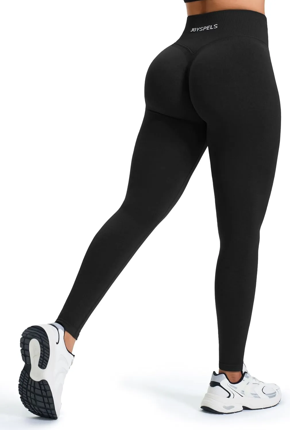 JOYSPELS Scrunch Butt Leggings Damen, Gym V Förmige Bund High Waist Sport Booty Lifting Po Push Up Seamless Blickdicht …