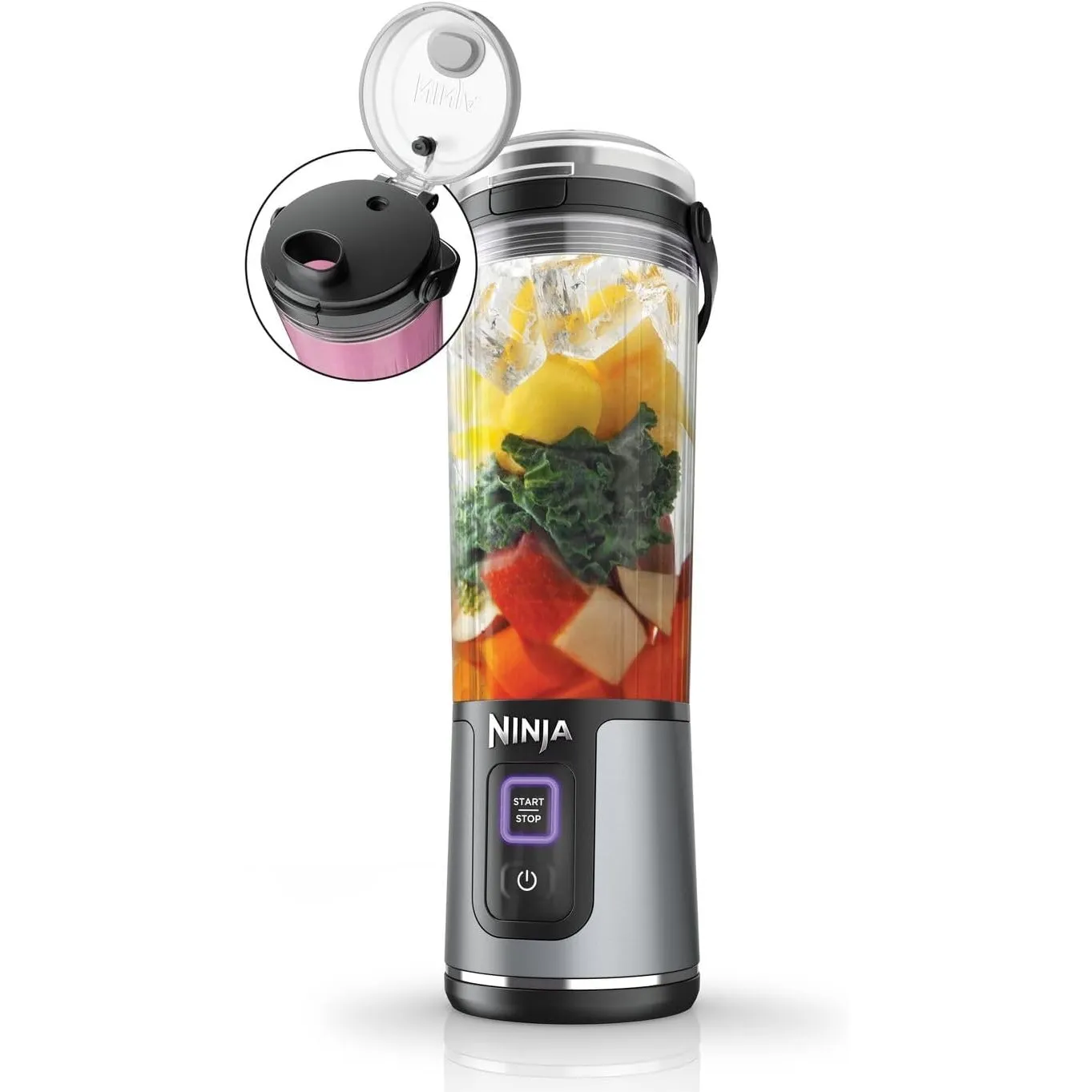 Ninja Blast Tragbarer Mixer & Smoothie Maker, 530ml Becher, Leistungsstark