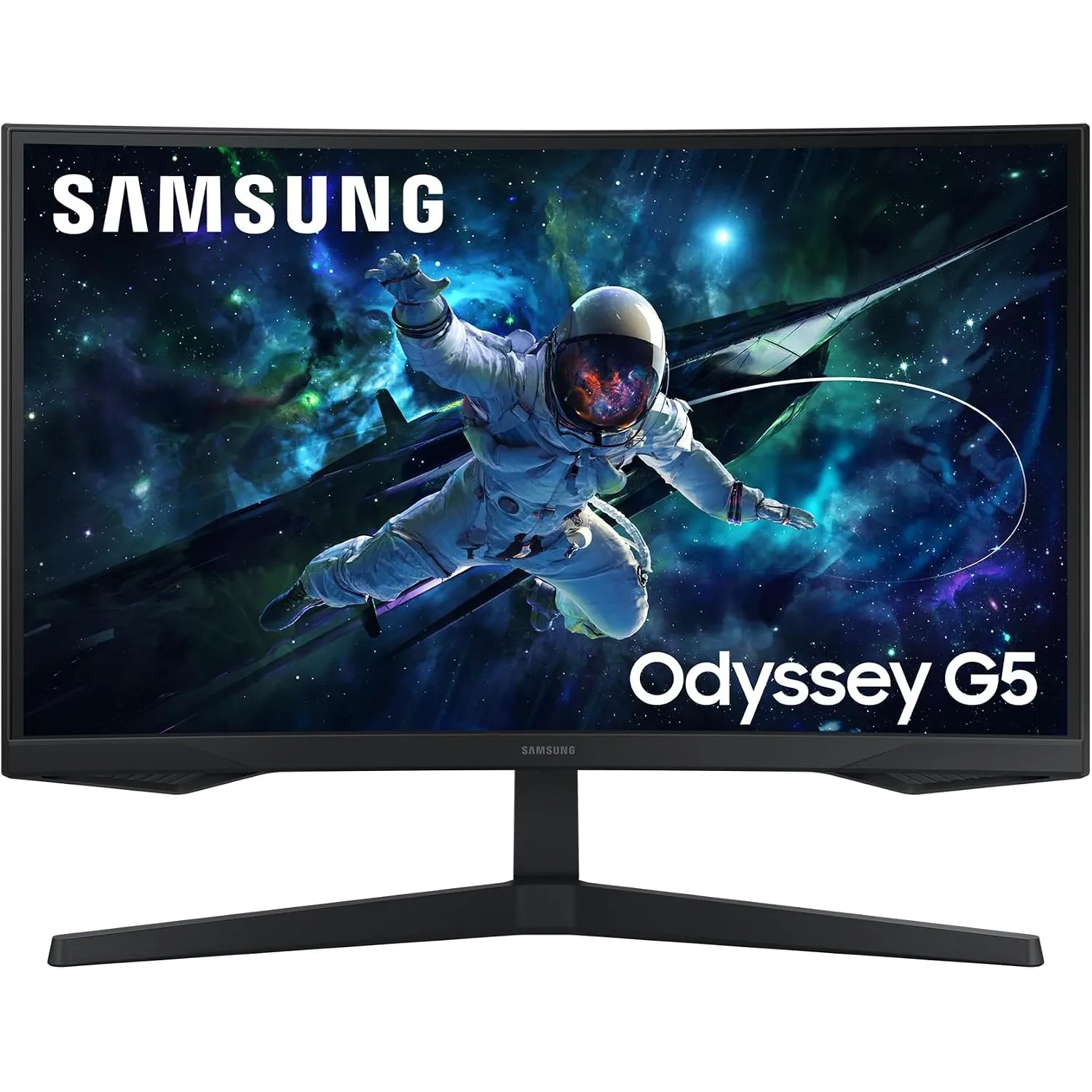 Samsung Odyssey G55C Curved Gaming Monitor, 27 Zoll, Bildschirm mit VA-Panel, 2.560 x 1.440 Pixel, 1.000R Radius, HDR10…