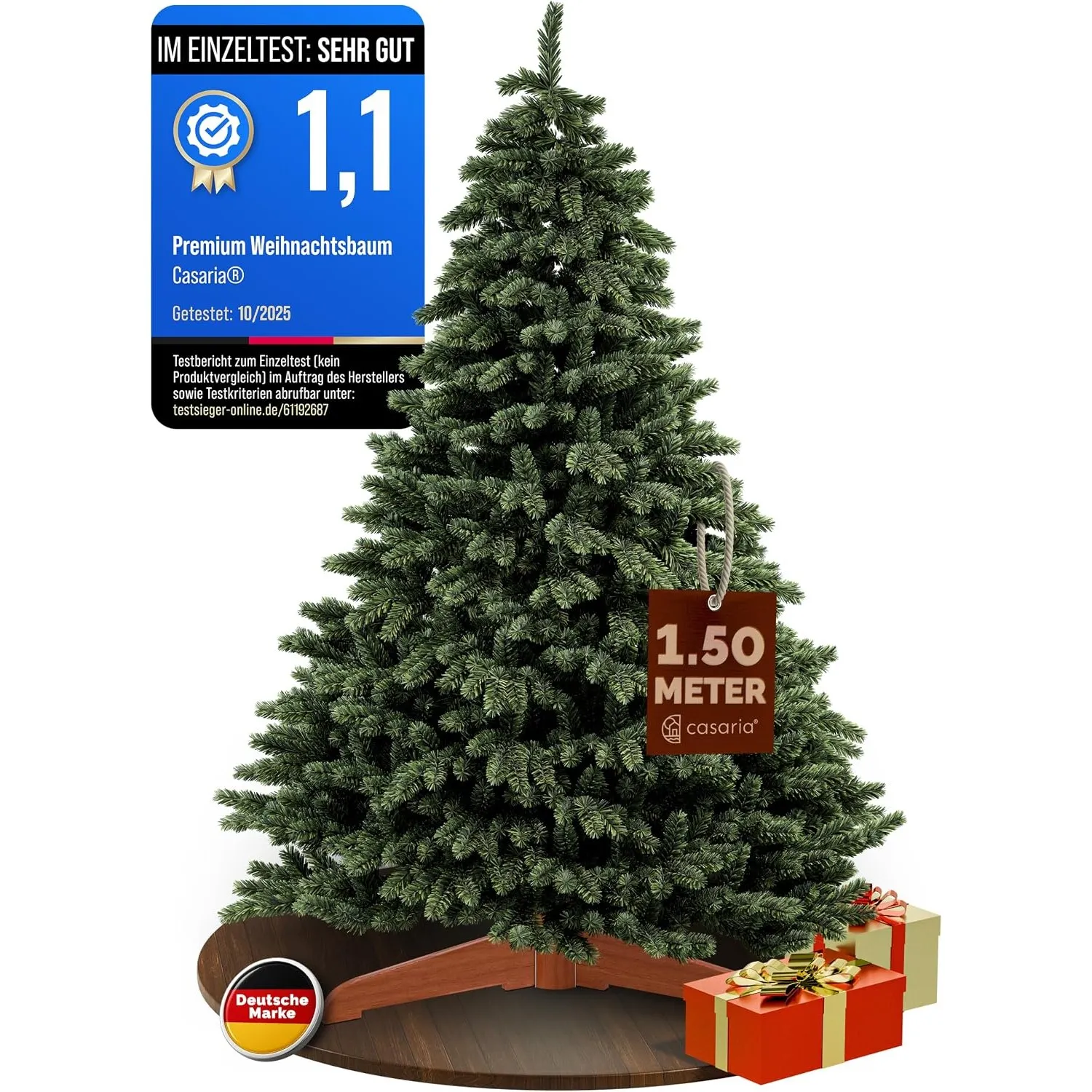 CASARIA Premium Weihnachtsbaum Künstlich L 150cm