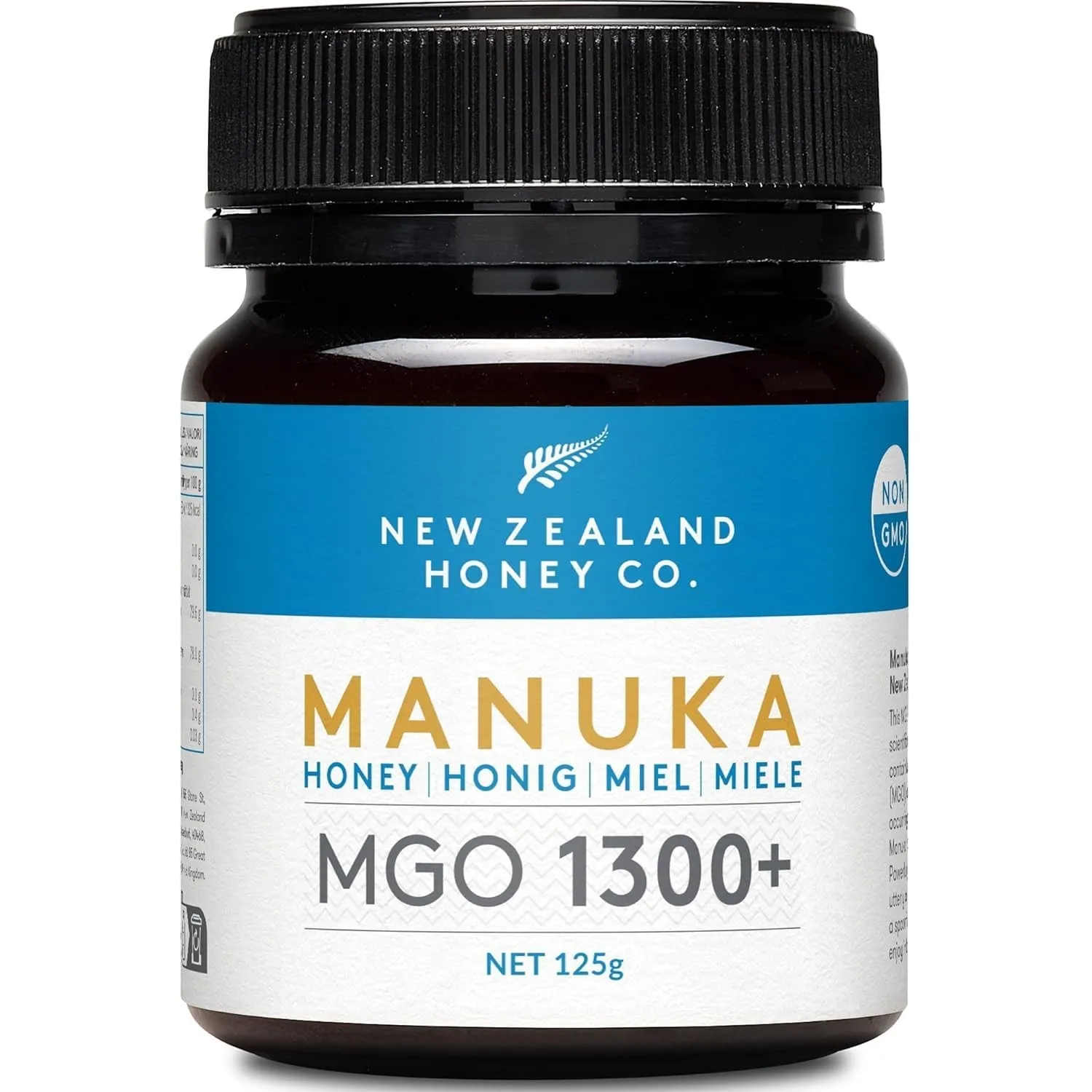 New Zealand Honey Co. Manuka Honig MGO 1300+ – Roh & Monofloral, Unabhängig Laborgeprüft – Herkunft Neuseeland, QR-Rück…