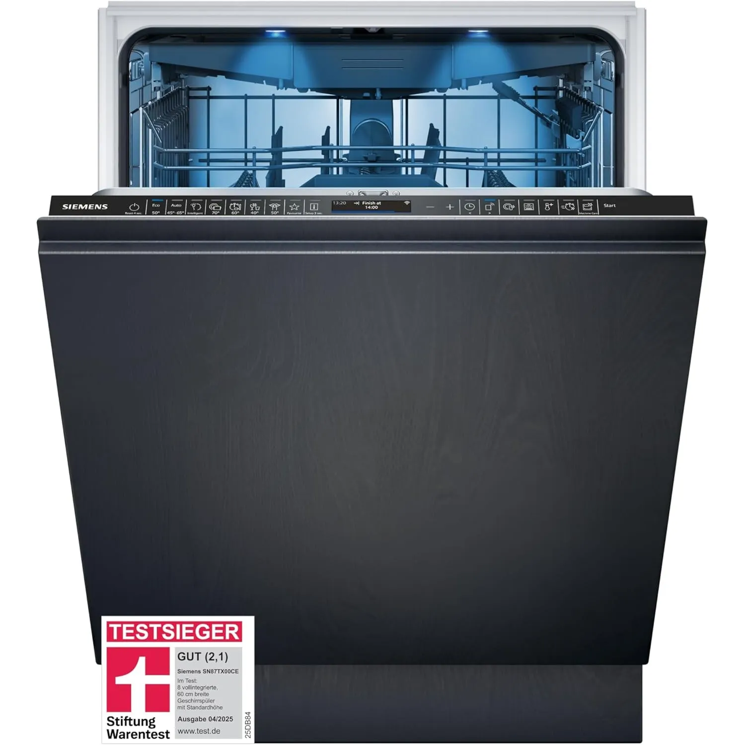 Siemens SN87TX00CE, Stiftung Warentest Testsieger*, iQ700, Geschirrspüler Vollintegriert, Home Connect, Spülmaschine Ma…