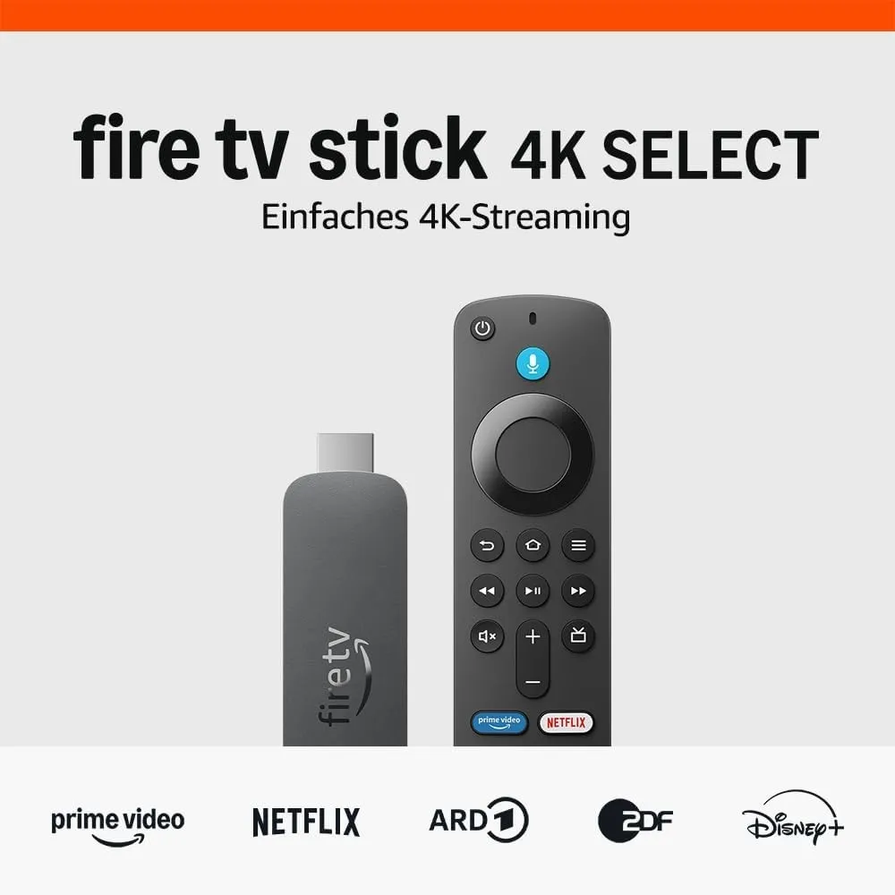 Zertifiziert und generalüberholt Amazon Fire TV Stick 4K Select (neueste Generation), beginne mit dem Streamen in 4K, H…