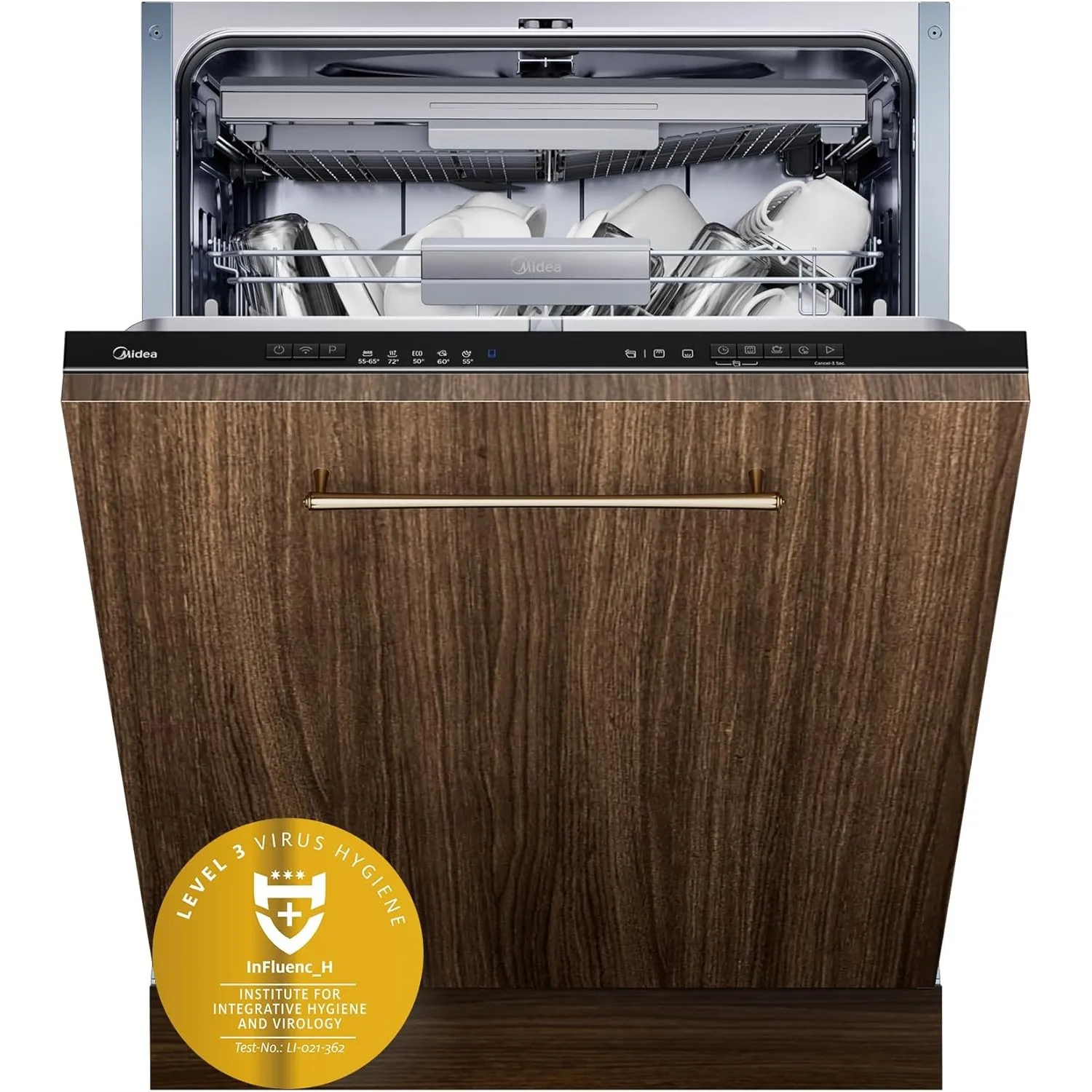 Midea SV 7.03M14B Spülmaschine Vollintegriert 60 cm,14 MGD, Besteckschublade, Hygienepflege+, Einbaugeschirrspüler mit …