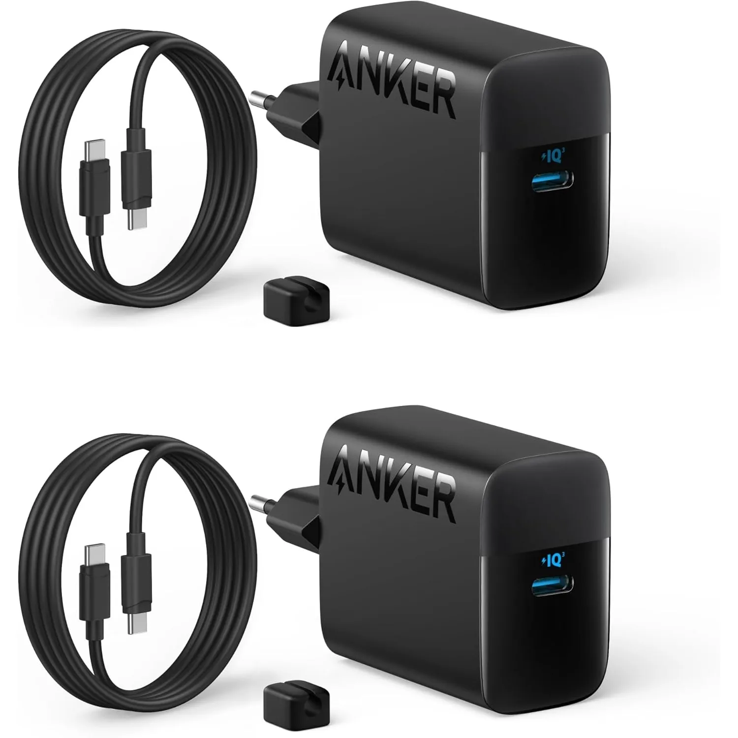 Anker 45W USB C Ladegerät,iPad Ladegerät, PPS-Schnellladen Netzteil | Doppelpack Inkl. 2x 1,5m Kabel, für iPad, Galaxy …