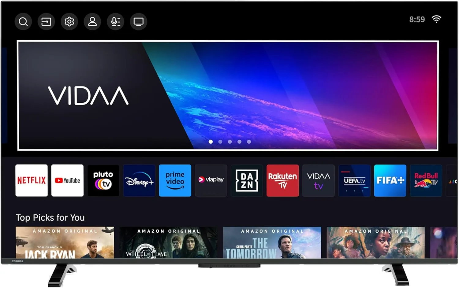 Toshiba 40LV2E63DAZ 40 Zoll Fernseher/VIDAA Smart TV (Full HD, HDR, Triple-Tuner, Bluetooth, Dolby Audio) [2024]