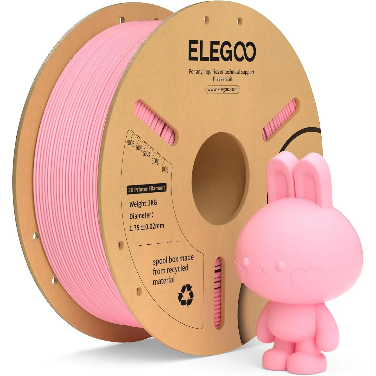 ELEGOO PLA+ Filament 1.75mm Rosa 1KG