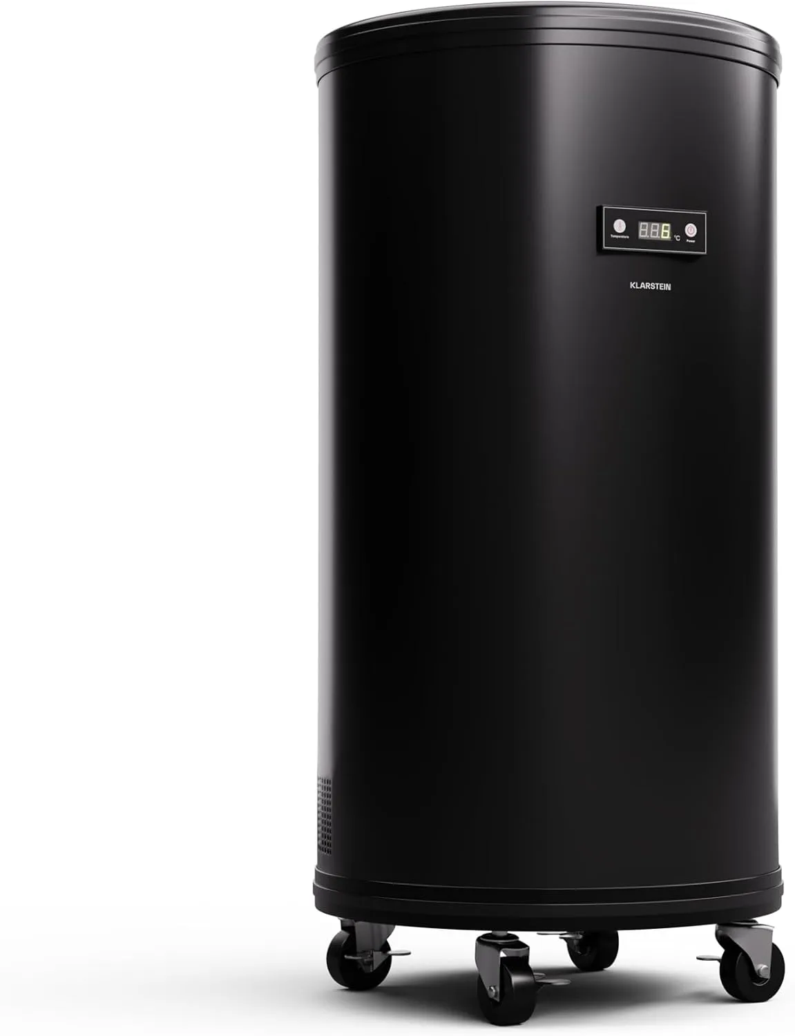 Klarstein Beersafe L Fridge with LED Display, Stainless Steel Fridge for Room, Indoor/Outdoor Drinks Fridge, Wine Fridg…