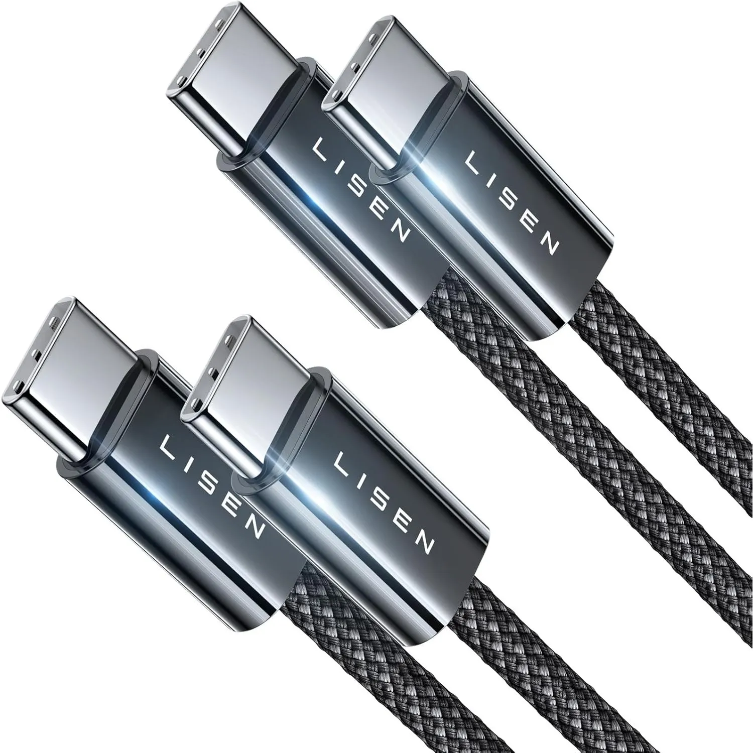 LISEN USB C Kabel Schnellladekabel [2er Pack, 0,5M ], 60W PD 3.0 Schnellladekabel USB C, Ladekabel USB C für iPhone 15 …