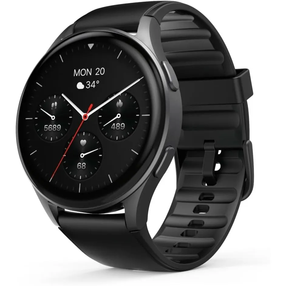 Hama Smartwatch mit GPS, Wasserschutz IP68, Telefonfunktion schwarz