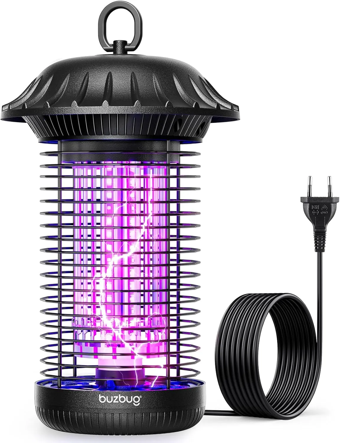 Buzbug LED Insect Killer Electric Indoor & Outdoor Use, Up to 50,000 Hours, Dual Band Attraction, 1.7 m Power Cable, Hi…