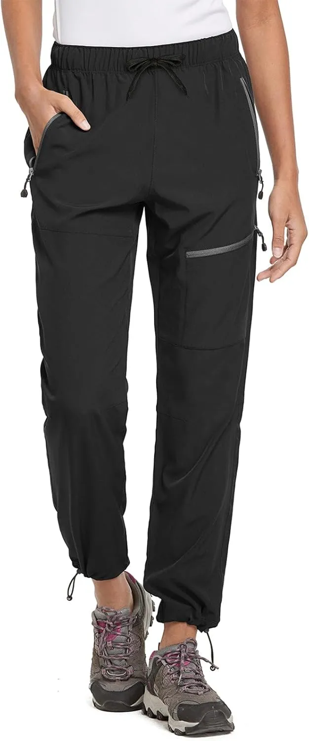 baleaf Damen Outdoorhose Wanderhose Wasserdicht Schnelltrocknend Leicht Trekkinghose Capris UV Schutz UPF 50 Funktionsh…