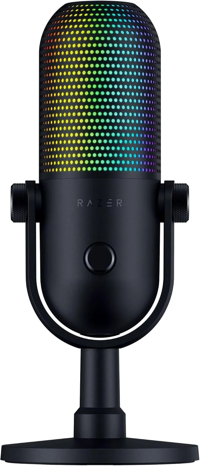 Razer Seiren V3 Chroma - RGB-USB-Mikrofon mit Tap-to-Mute (Reaktive Beleuchtung, Supernieren-Kondensator-Mikrofon, Digi…