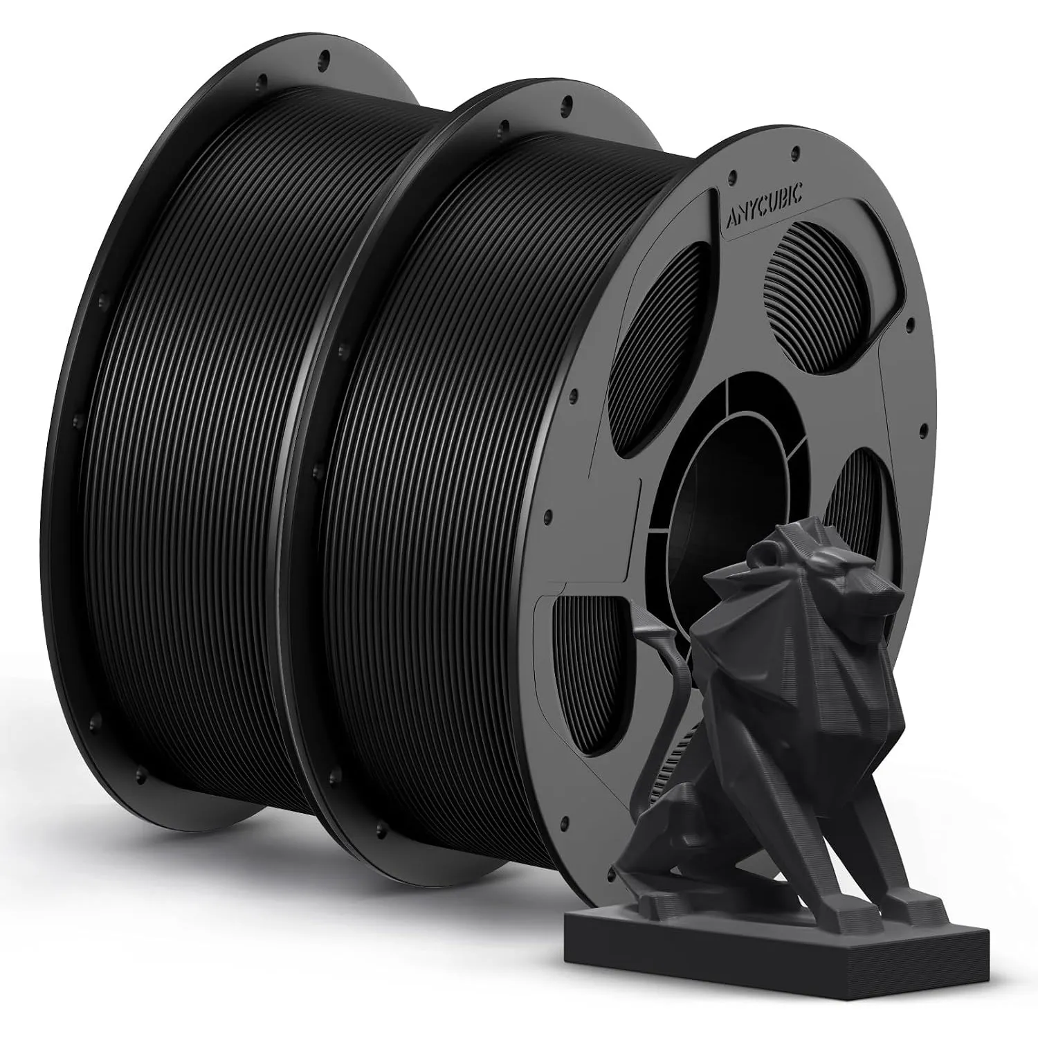 ANYCUBIC PETG Filament 1,75 mm, 2kg Schwarz 3D-Druck-Filament für 3D-Drucker, Maßgenauigkeit +/- 0,02 mm, Vakuumverpack…
