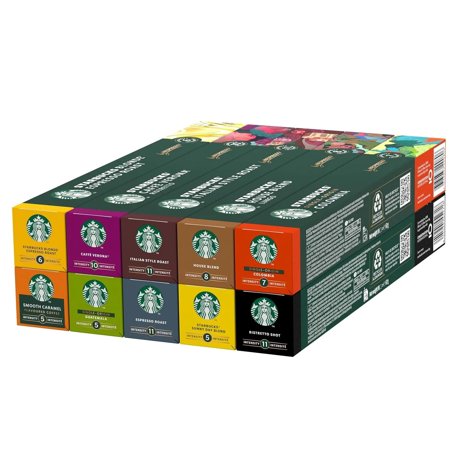 STARBUCKS Discovery Variety Pack by Nespresso, Kaffeekapseln mit Einer Auswahl an Hellen, mittleren und dunklen Röstung…