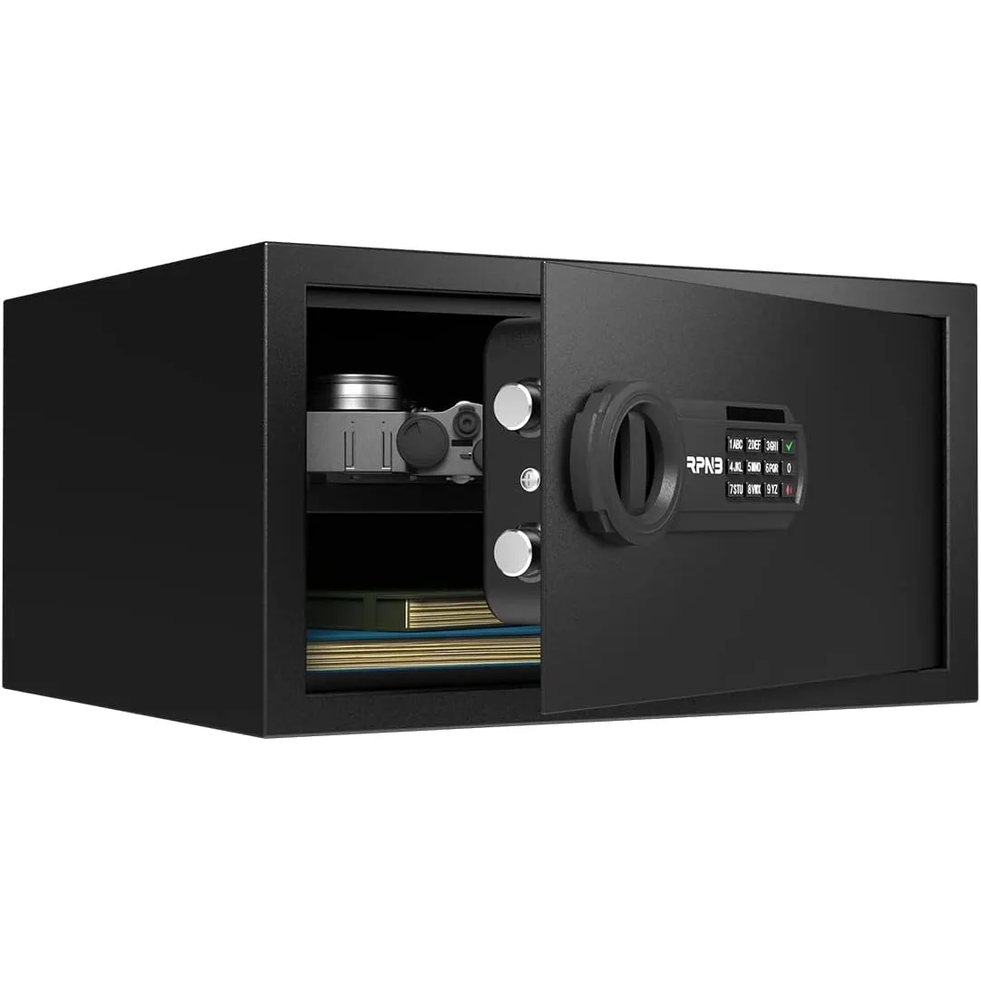 RPNB Mini Digitaler Tresor für Zuhause,Safe Tresor mit Tastatursperre,28 L