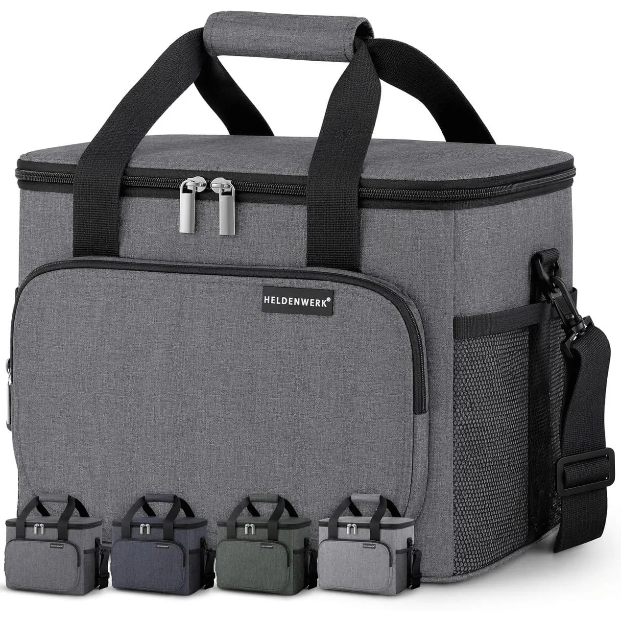 HELDENWERK® Kühltasche groß faltbar – 12h Kühlleistung – Thermotasche auslaufsicher & wasserdicht – Kühlbox, Picknickta…
