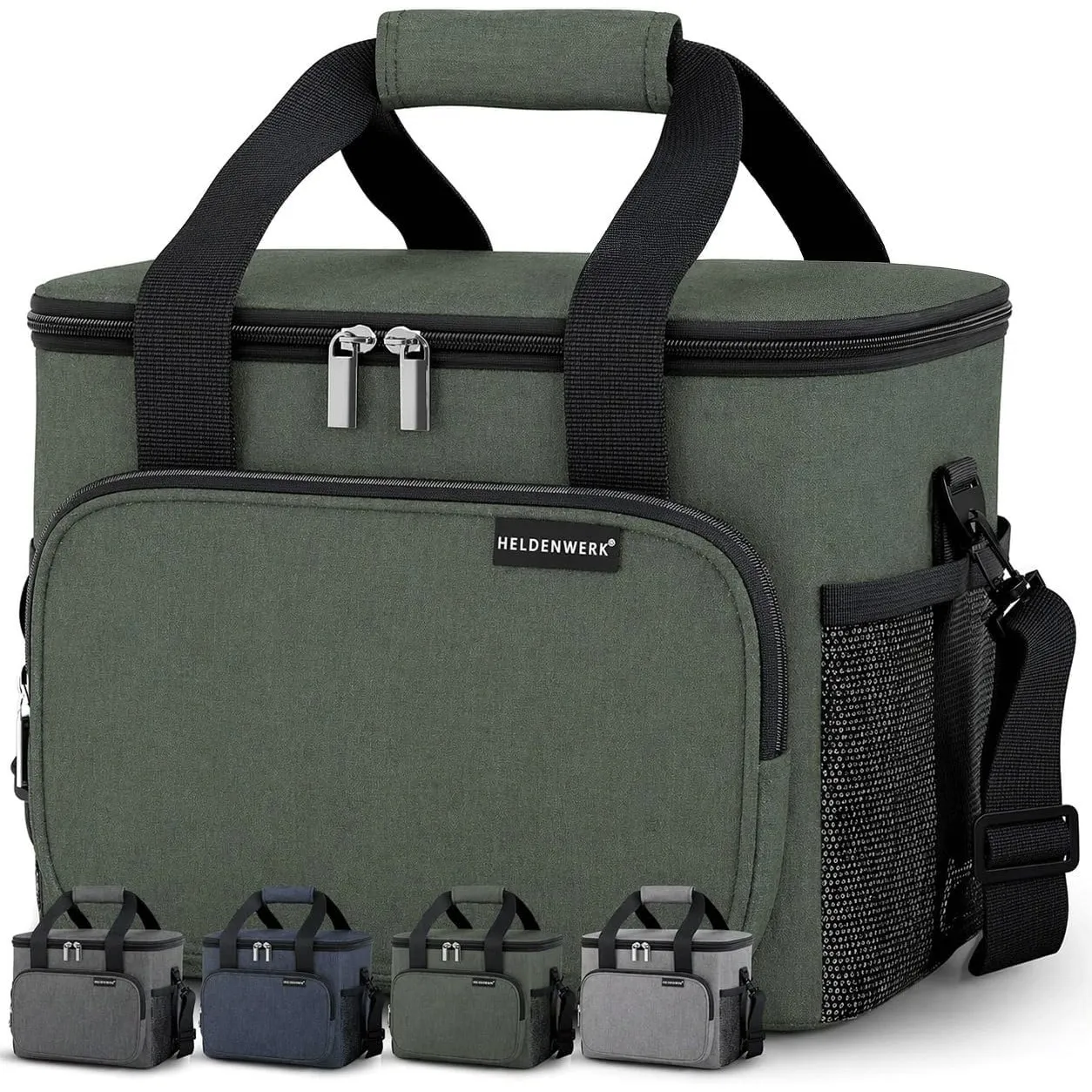 HELDENWERK® Kühltasche groß faltbar – 12h Kühlleistung – Thermotasche auslaufsicher & wasserdicht – Kühlbox, Picknickta…