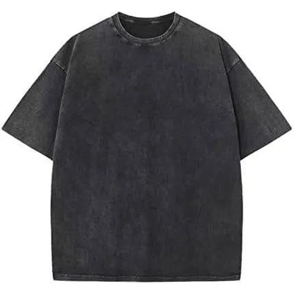 Oversized T-Shirt für Herren Heavy Baumwolle Regular Fit Basic Männer T-Shirt Set Casual Sommer Tops