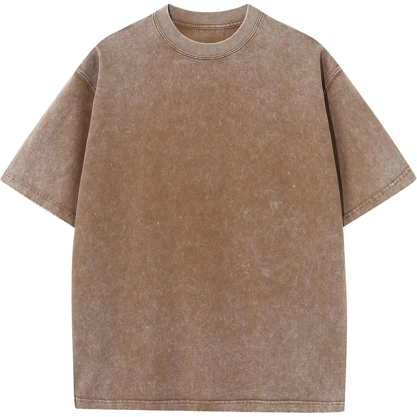 Oversized T-Shirt für Herren Heavy Baumwolle Regular Fit Basic Männer T-Shirt Set Casual Sommer Tops