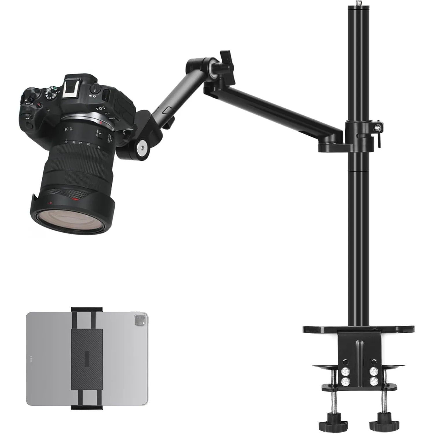 TARION Overhead Kamera Tischstativ mit Tablet-Klemme Titanrig Lite Z | Flexibel Tisch Halterung Gelenkarm Tischhalterun…