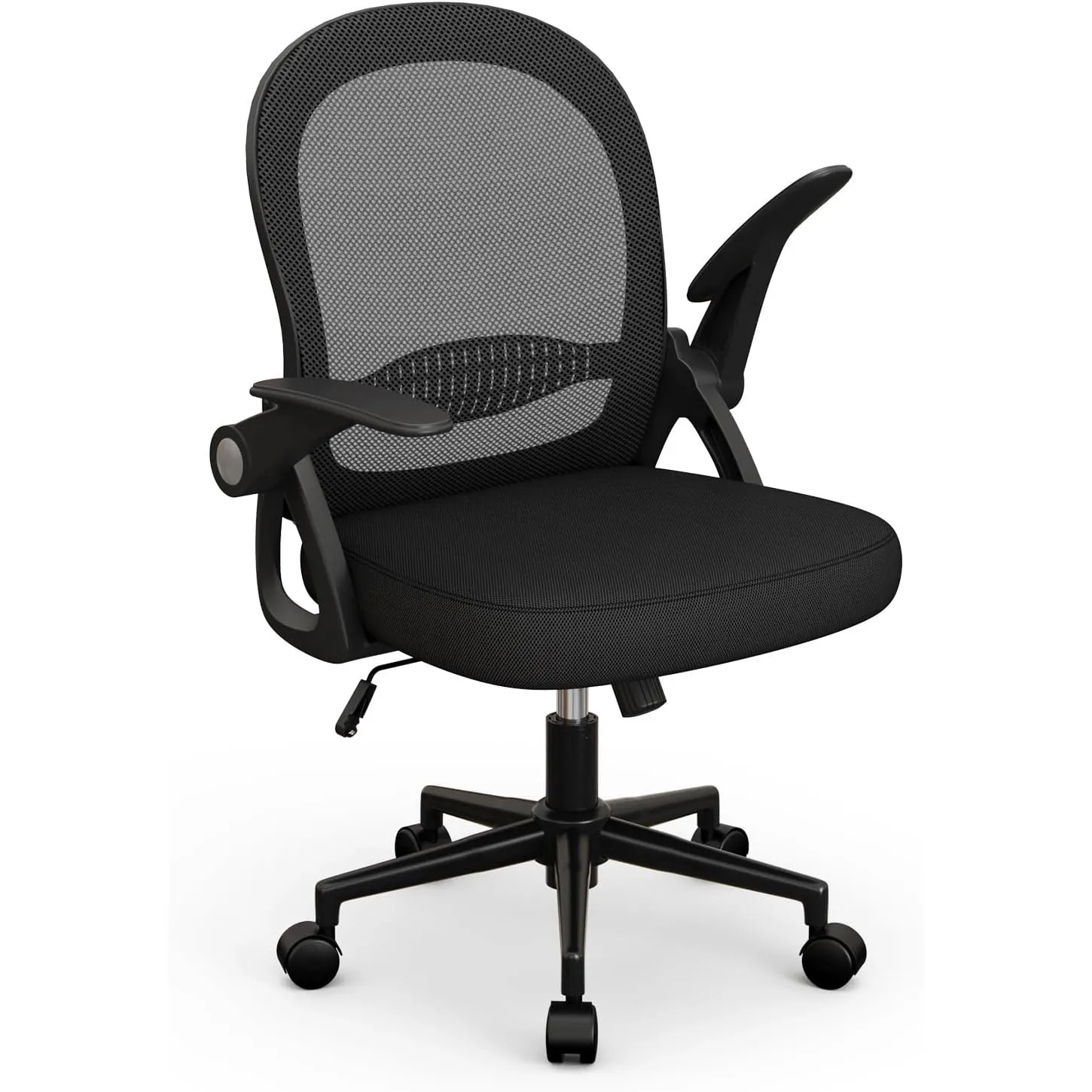naspaluro Bürostuhl, Ergonomischer Schreibtischstuhl mit Atmungsaktiv Netzbespannung, Hochklappbare Armlehnen, Höhenver…